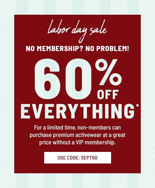 Labor Day Sale