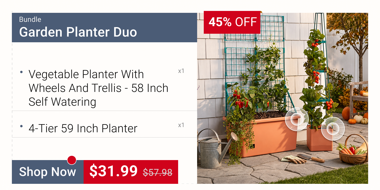 Garden Planter Duo