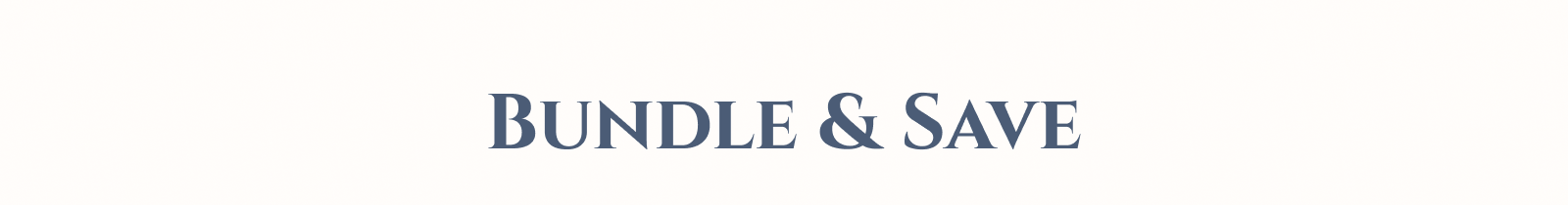 Bundle & save