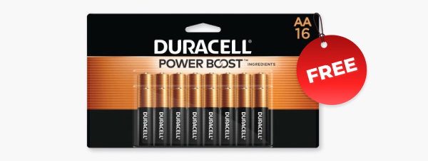 Free AA Batteries with $50+ Order