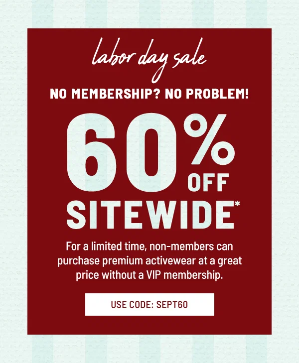 Labor Day Sale