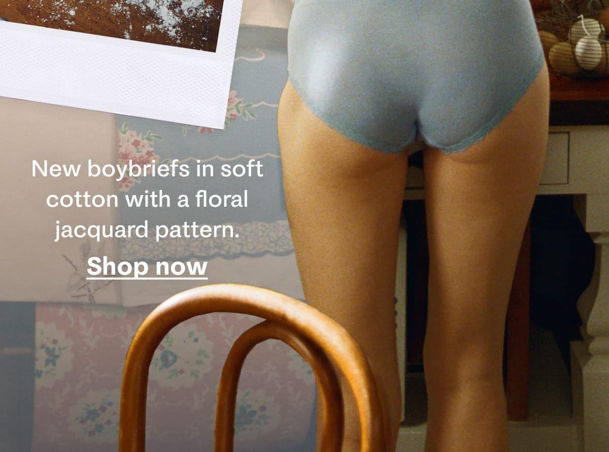 New boybriefs in soft cotton with a floral jacquard pattern. | Shop now 