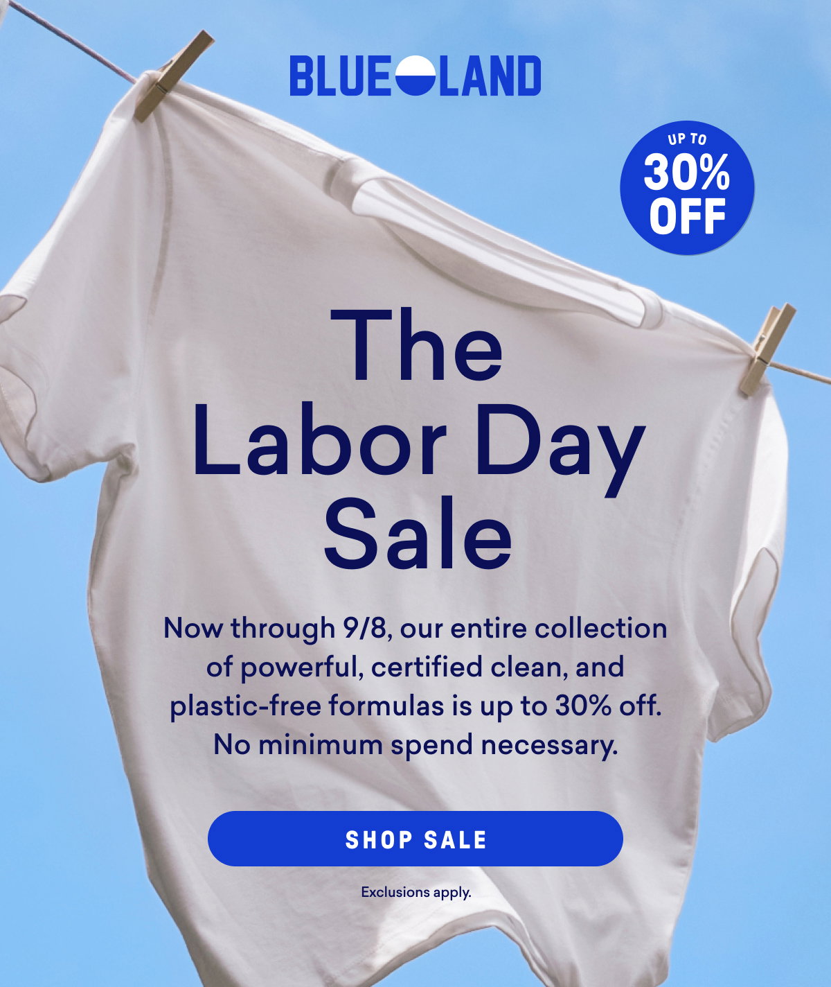 Get up to 30% off sitewide during The Labor Day Sale.