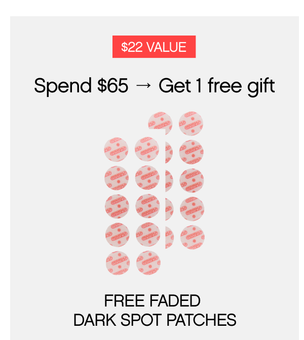 Spend $65 -> Get 1 free gift