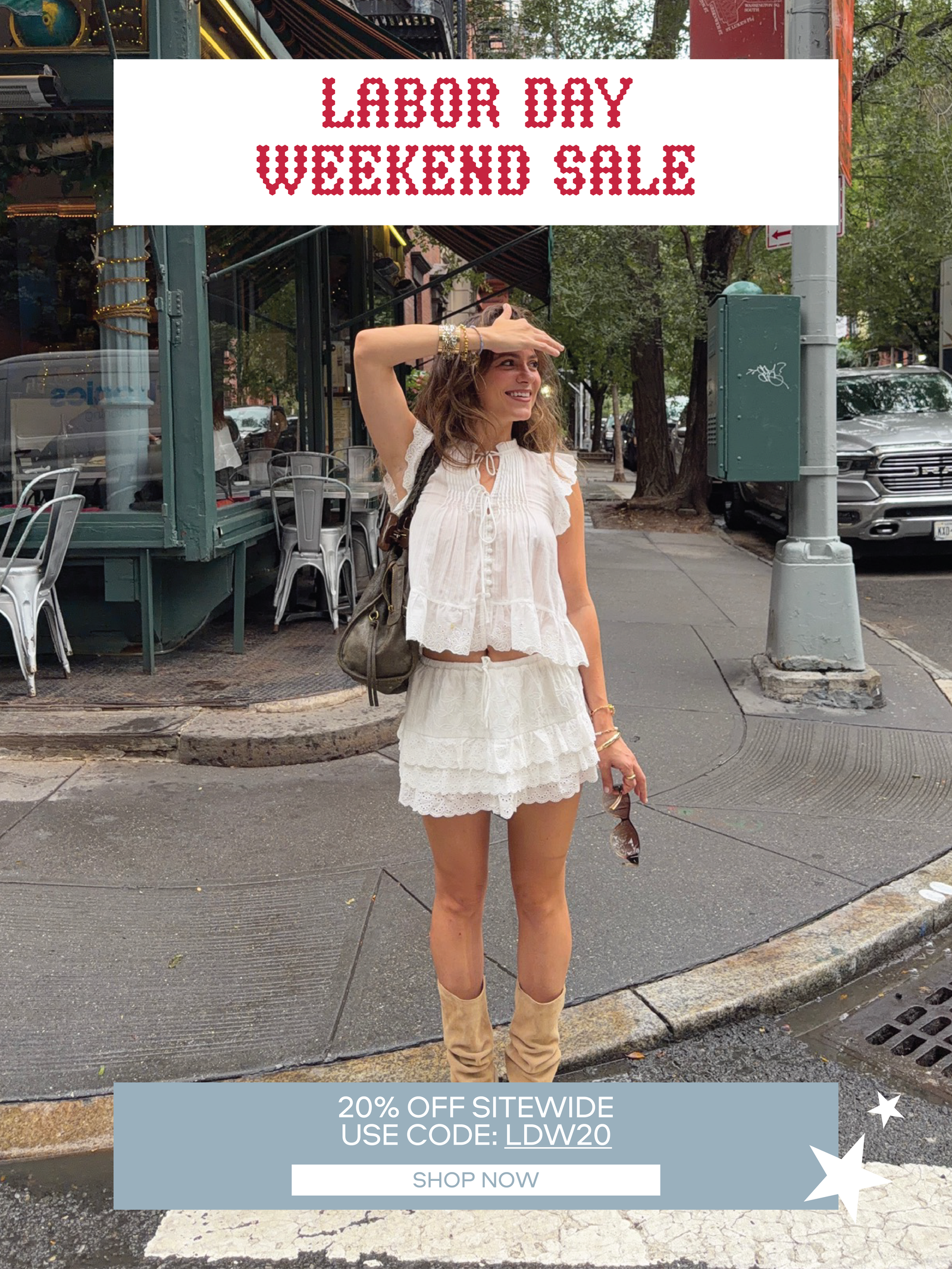 Labor day weekend sale! 20% off sitewide. Use code LDW20. Shop now!
