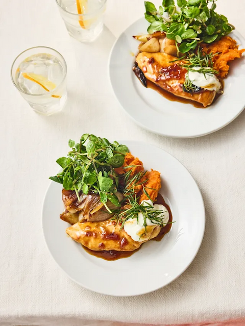 Sticky orange chicken