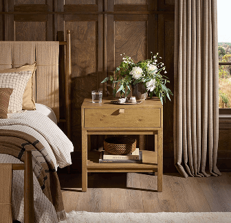 Tula Worn Oak Veneer Nightstand
