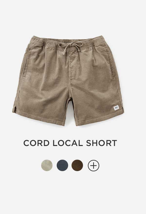 Cord Local Short in color Khaki