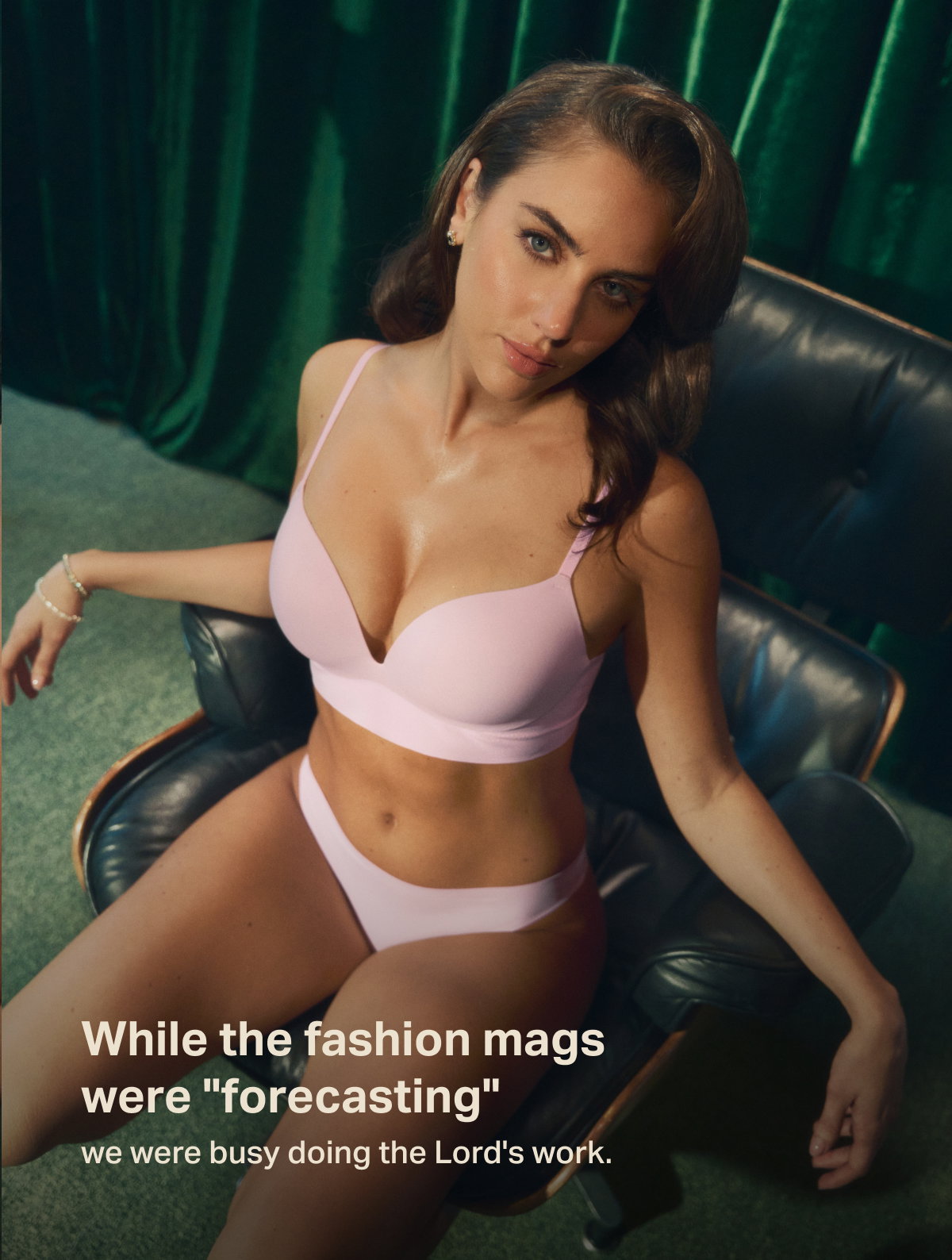 While the fashion mags were "forecasting"