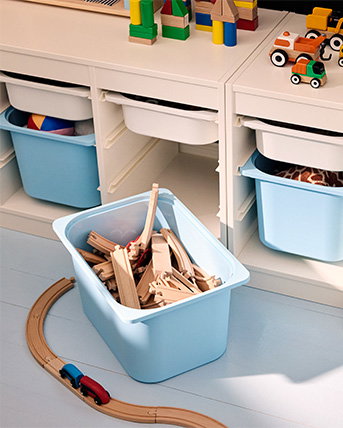 Bin of toys