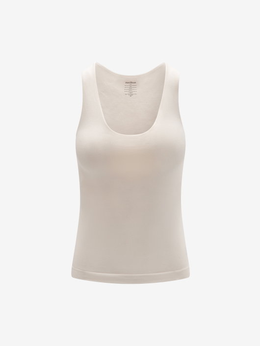 Seamless Stretch Cotton Shelf Tank Top
