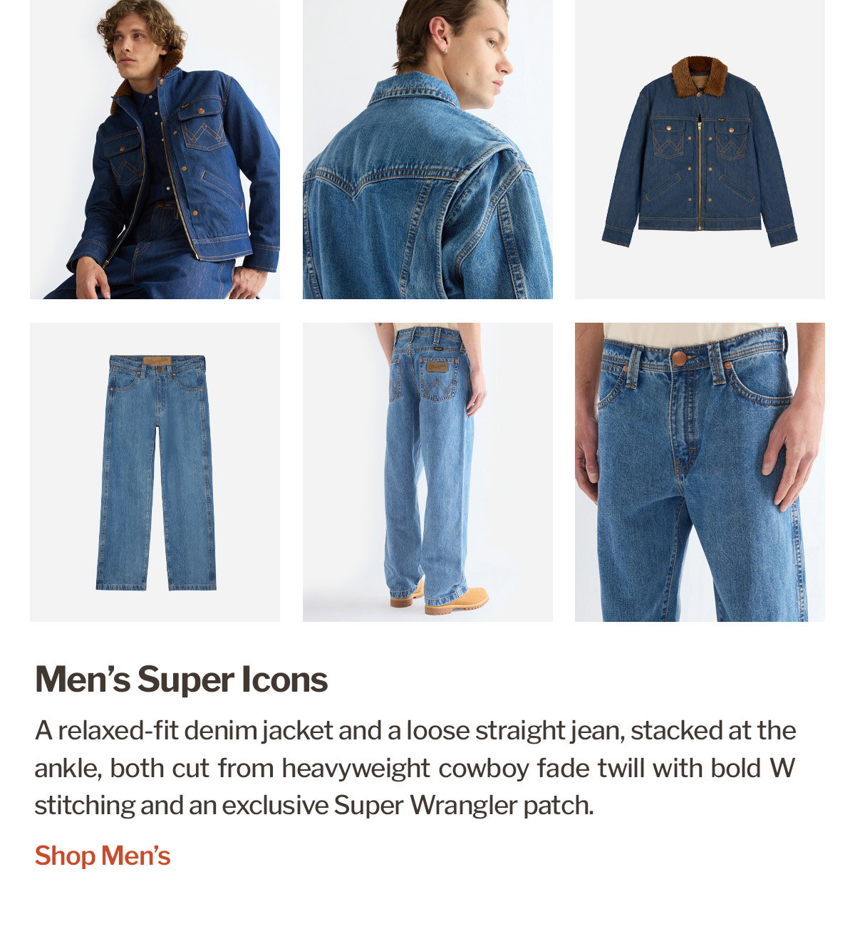 Wrangler Super Men's | Western Denim Jeans & Jackets | WildBounds