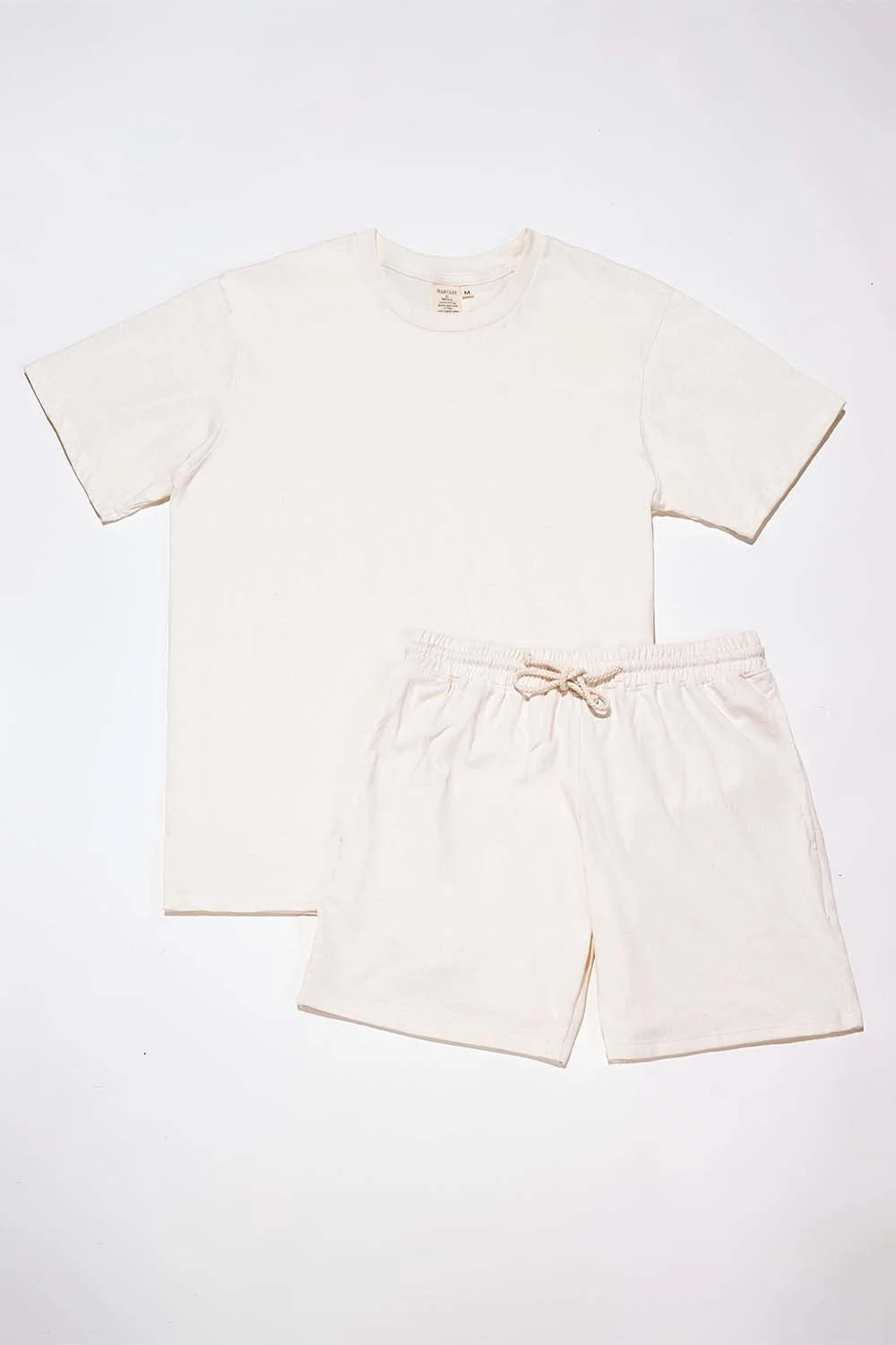 Image of Women's Organic Natural Pack: Athletic Shorts + Unisex Style Tee