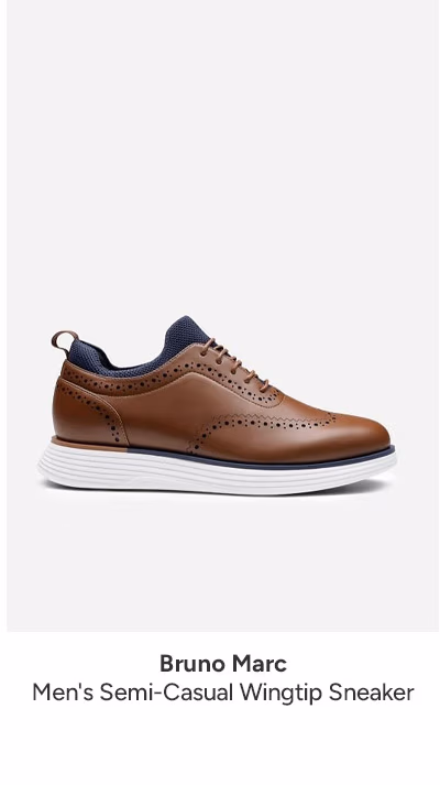 Men's Semi-Casual Wingtip Sneaker