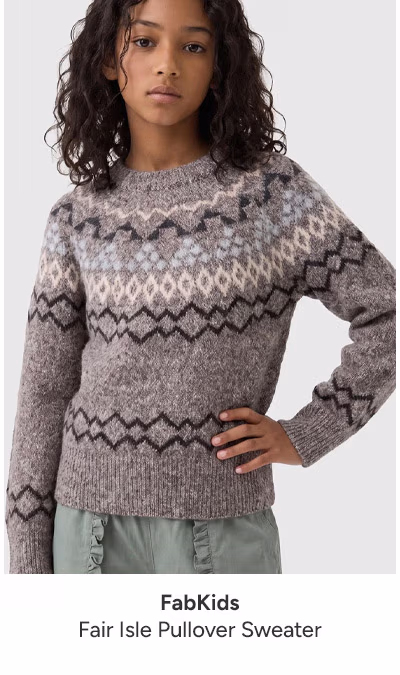 Fair Isle Pullover Sweater