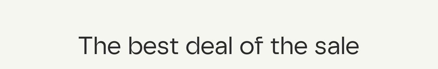 The best deal of the sale