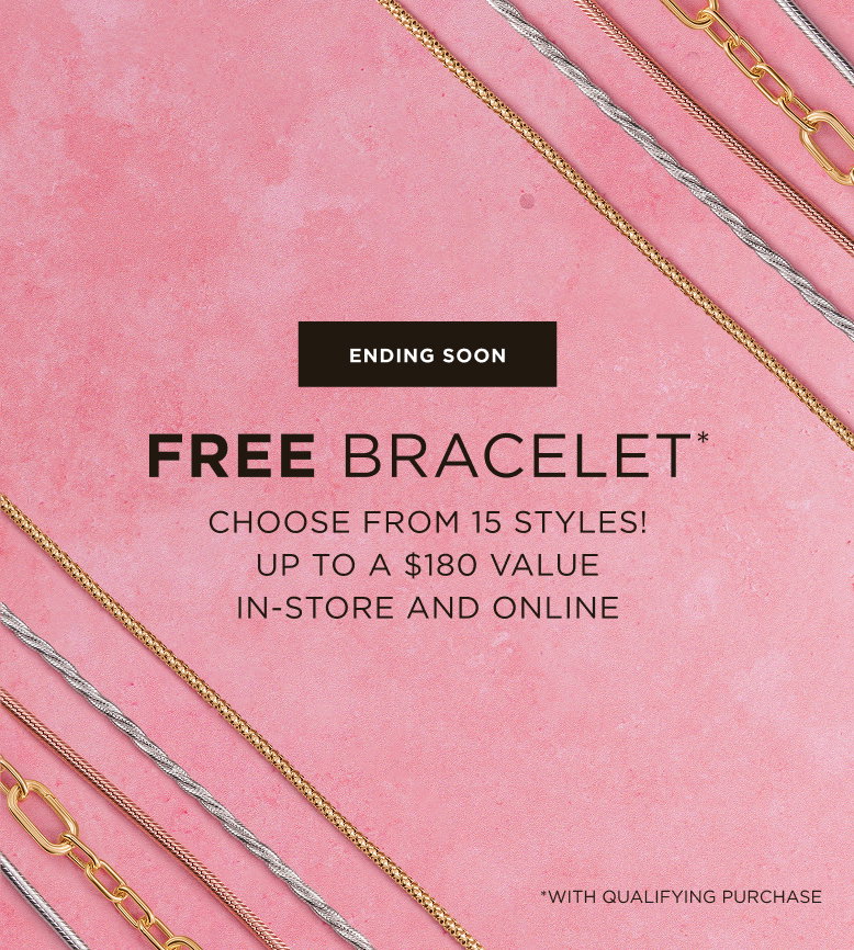 Free Bracelet with qualifying spend