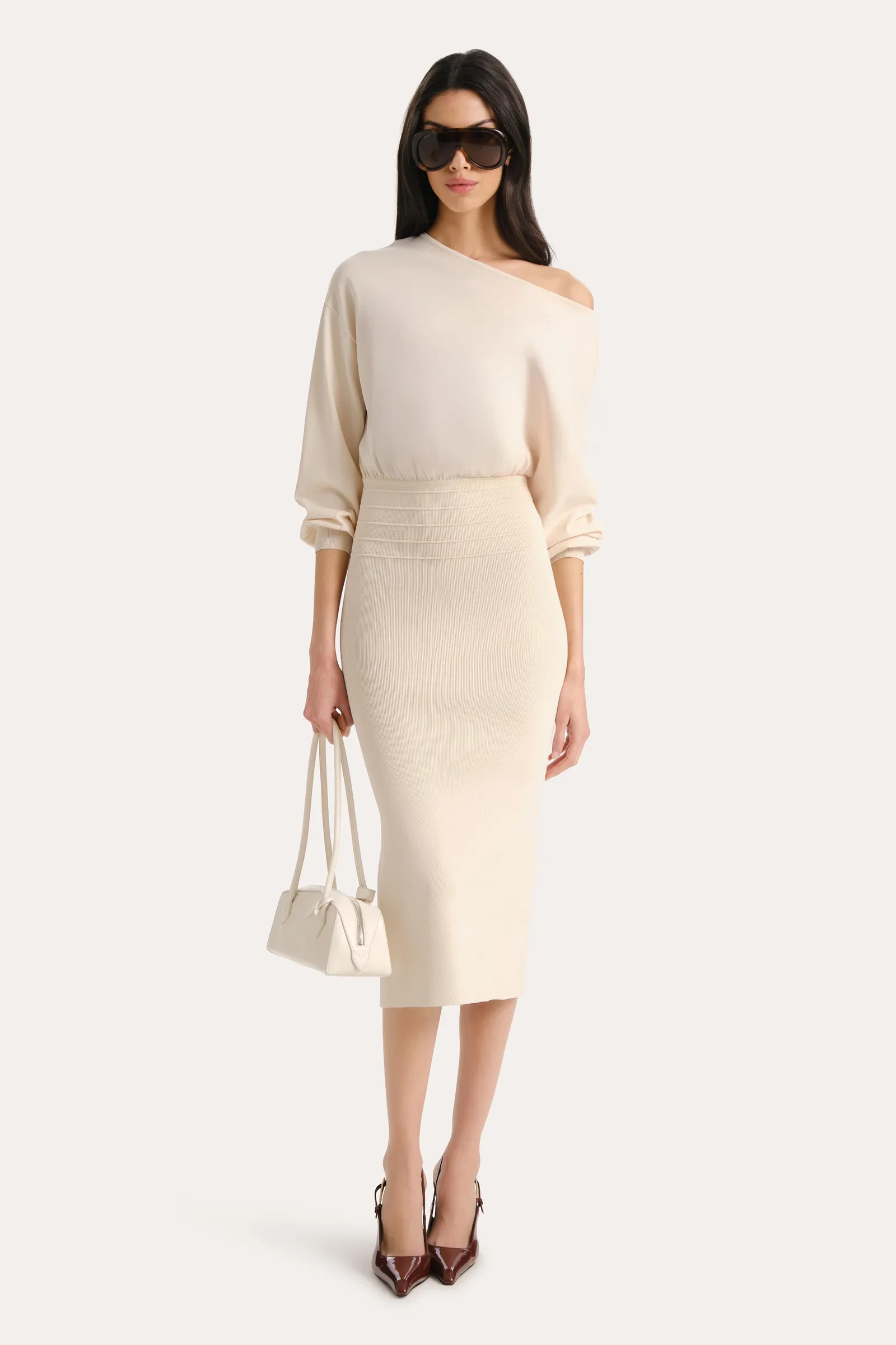 Image of Yara Milano Knit Midi Dress