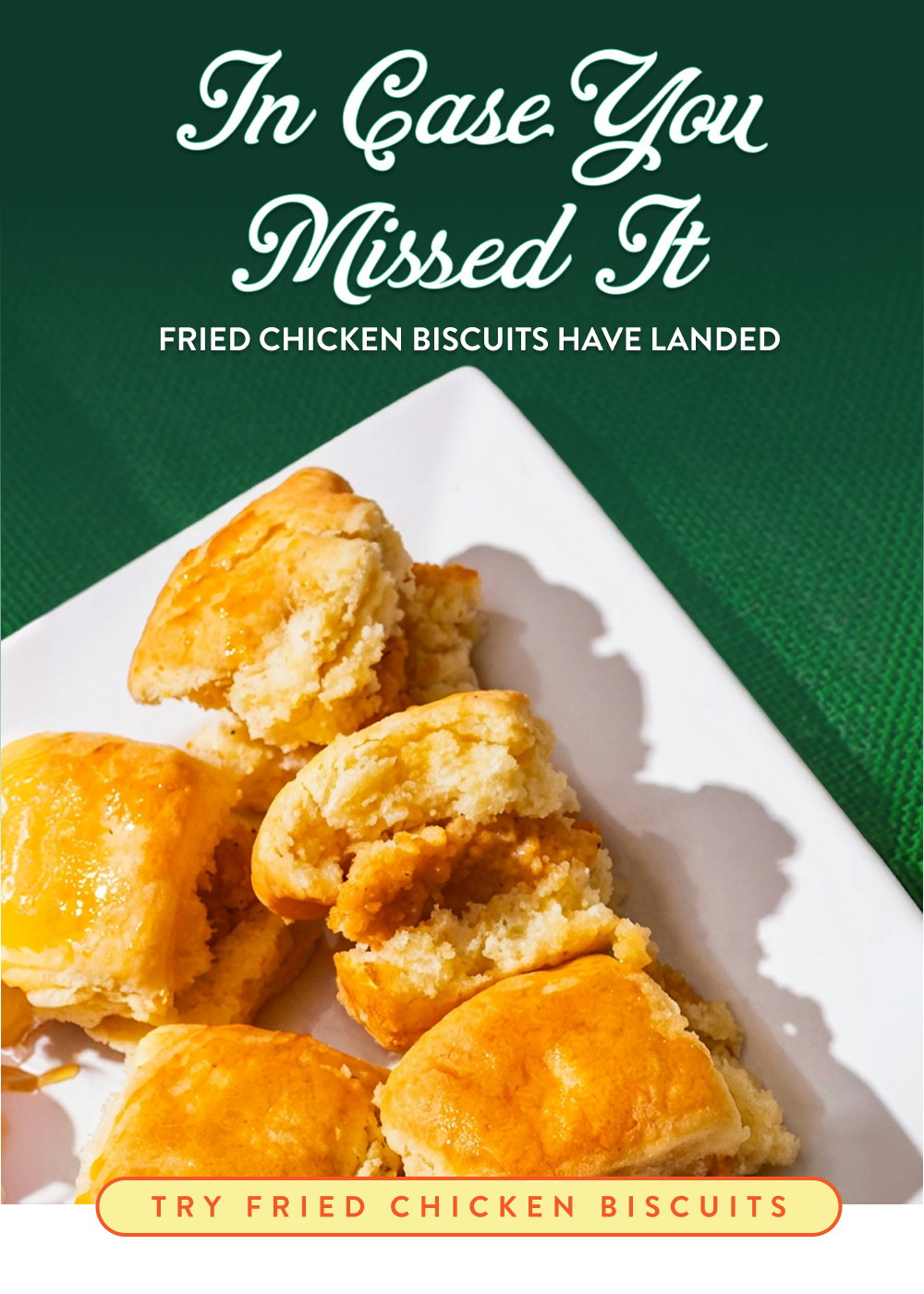 In Case You Missed It. Fried Chicken Biscuits Have Landed