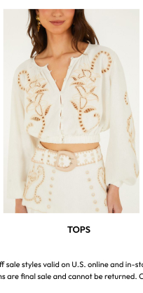 Tops on Sale: Blouses, Crop Tops, Shirts & More