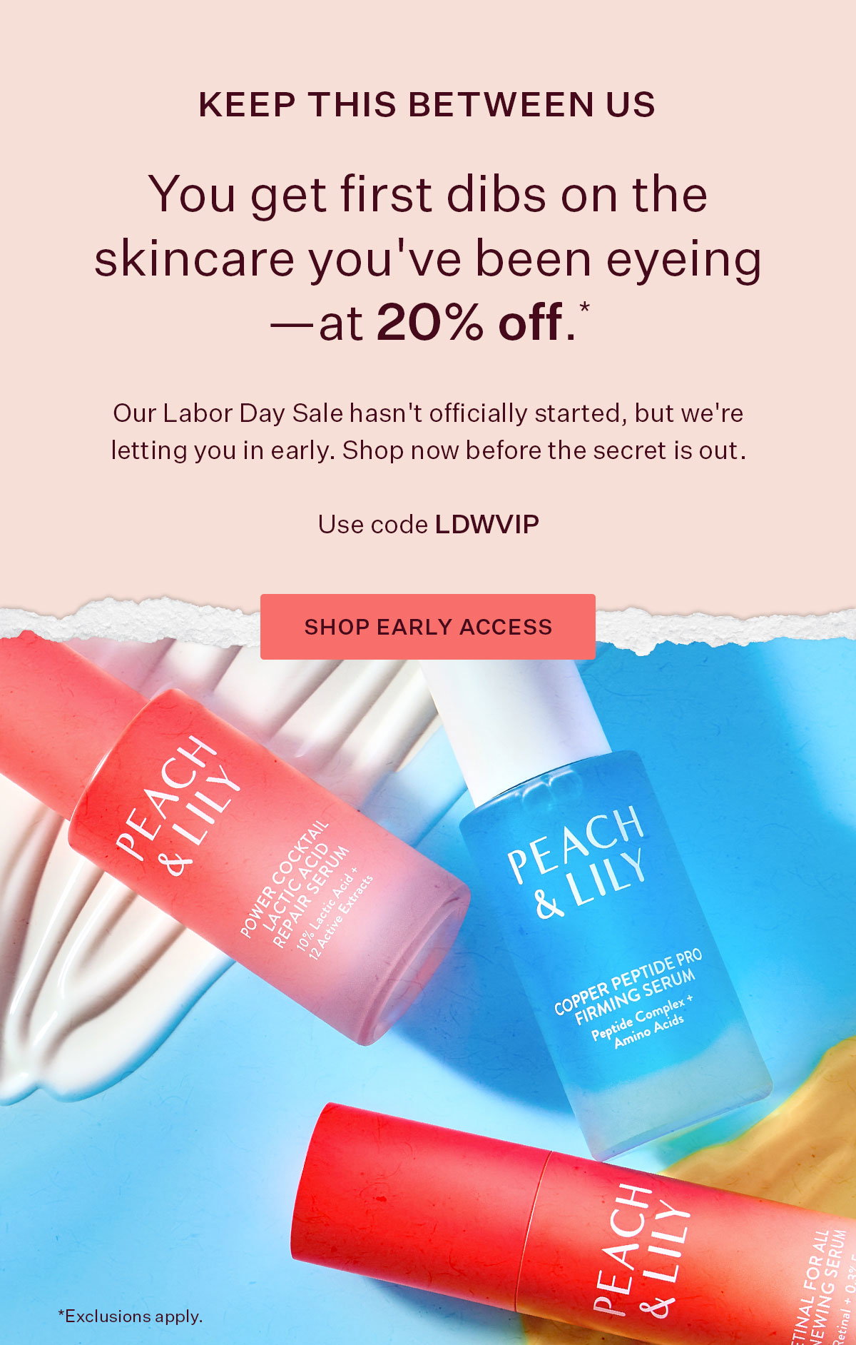 Early Access: 20% Off*