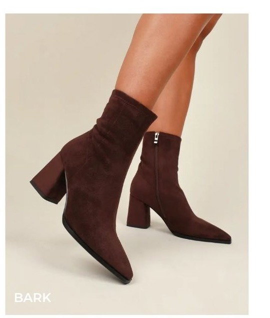bark brown ankle boot 
