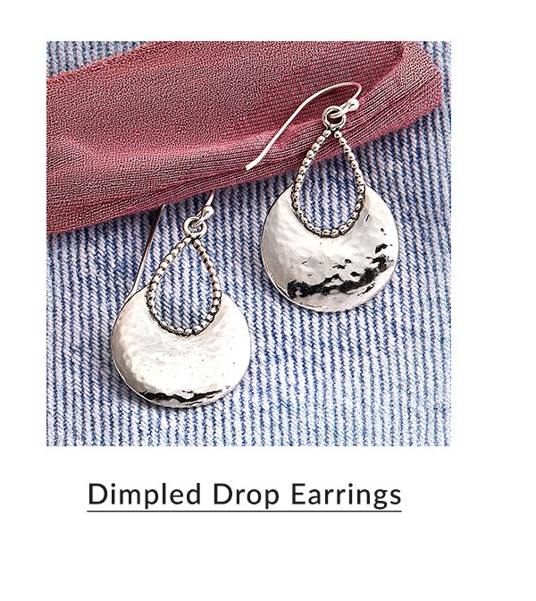 Dimpled Drop Earrings