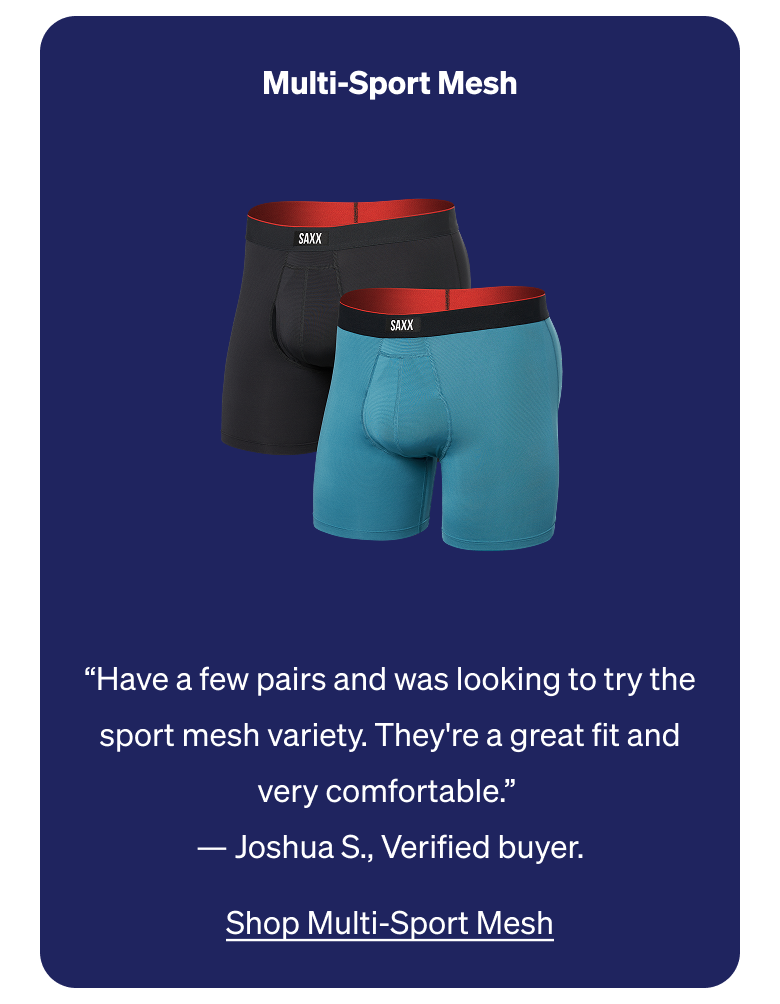 Multi-Sport Mesh Boxer Brief. Up to 40% Off.