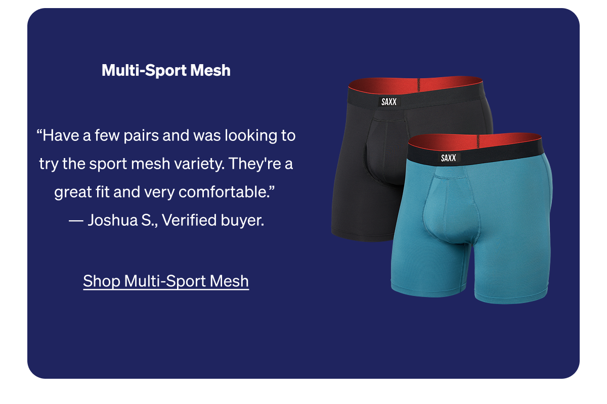Multi-Sport Mesh Boxer Brief. Up to 40% Off.