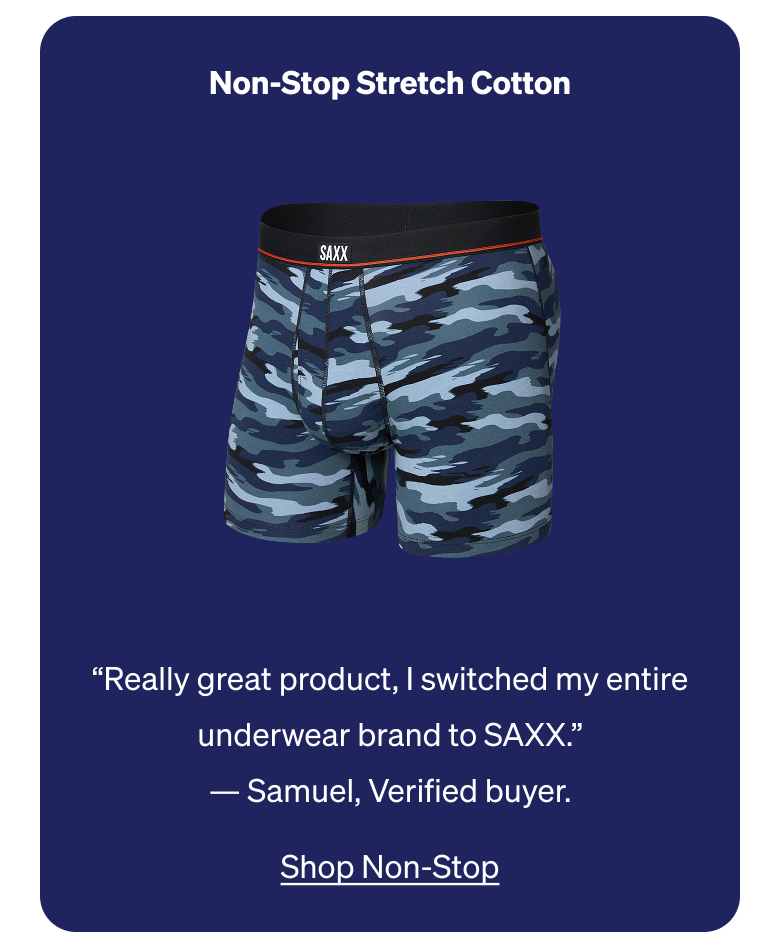 Non-Stop Stretch Cotton. Up to 40% Off.