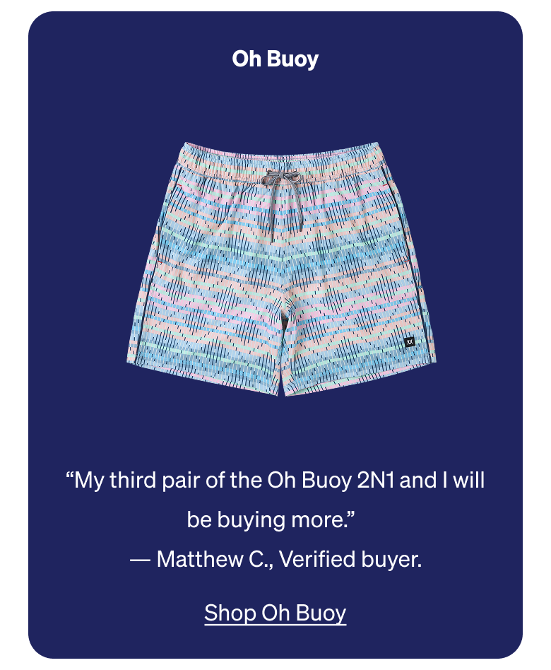 Oh Buoy 2N1 Swim Shorts. Up to 40% Off.