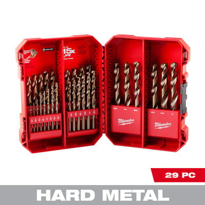 Milwaukee RED HELIX Cobalt Drill Bit Set, 29 Pcs., Model# 48-89-2332