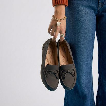 Shop Elliotte Sail Dark Grey Leather
