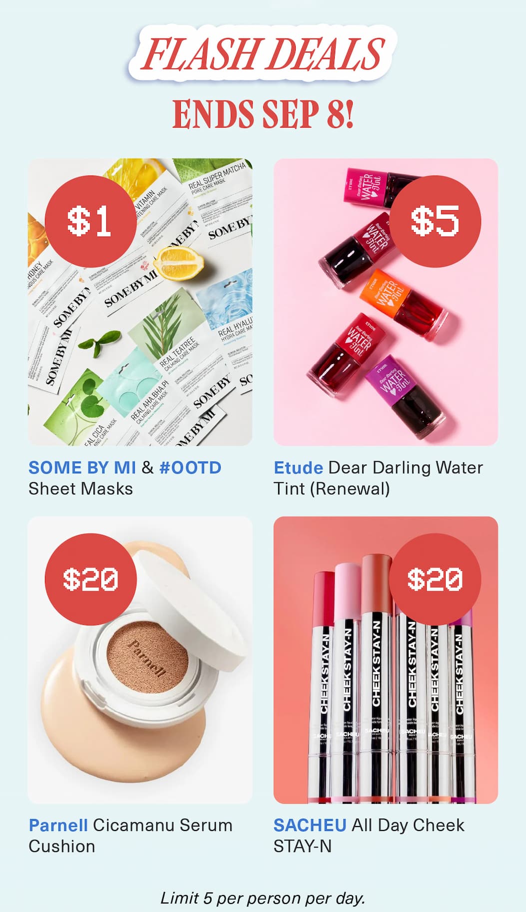 Flash Deals ENDS SEP 8!