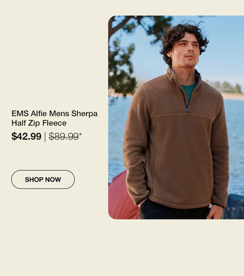 EMS Alfie Mens Sherpa Half Zip Fleece