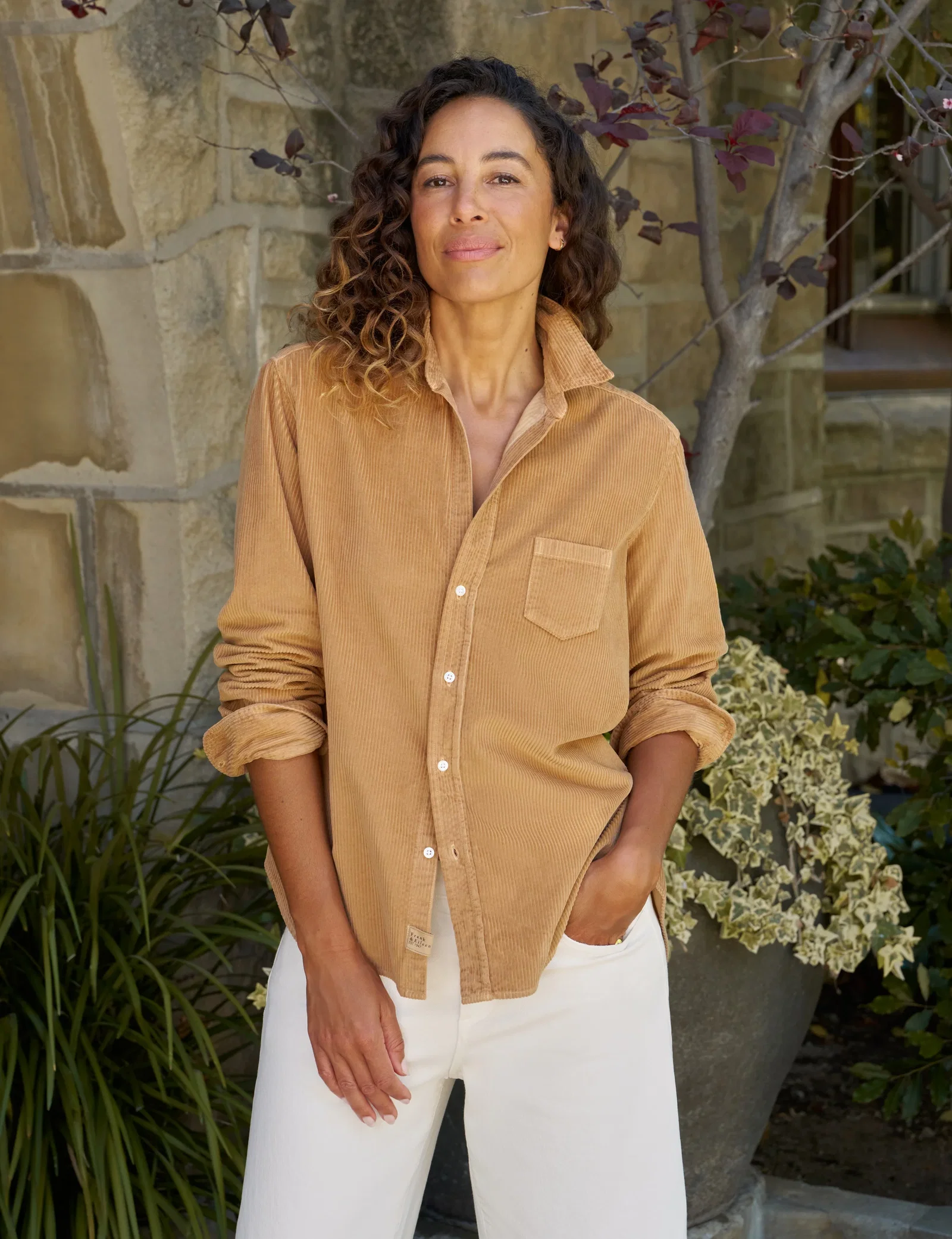 Image of EILEEN Camel, Italian Corduroy