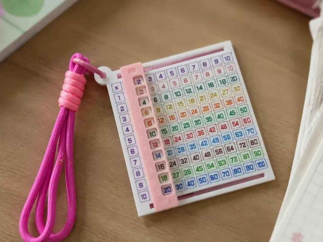 Multiplication Chart
 Bag Charm