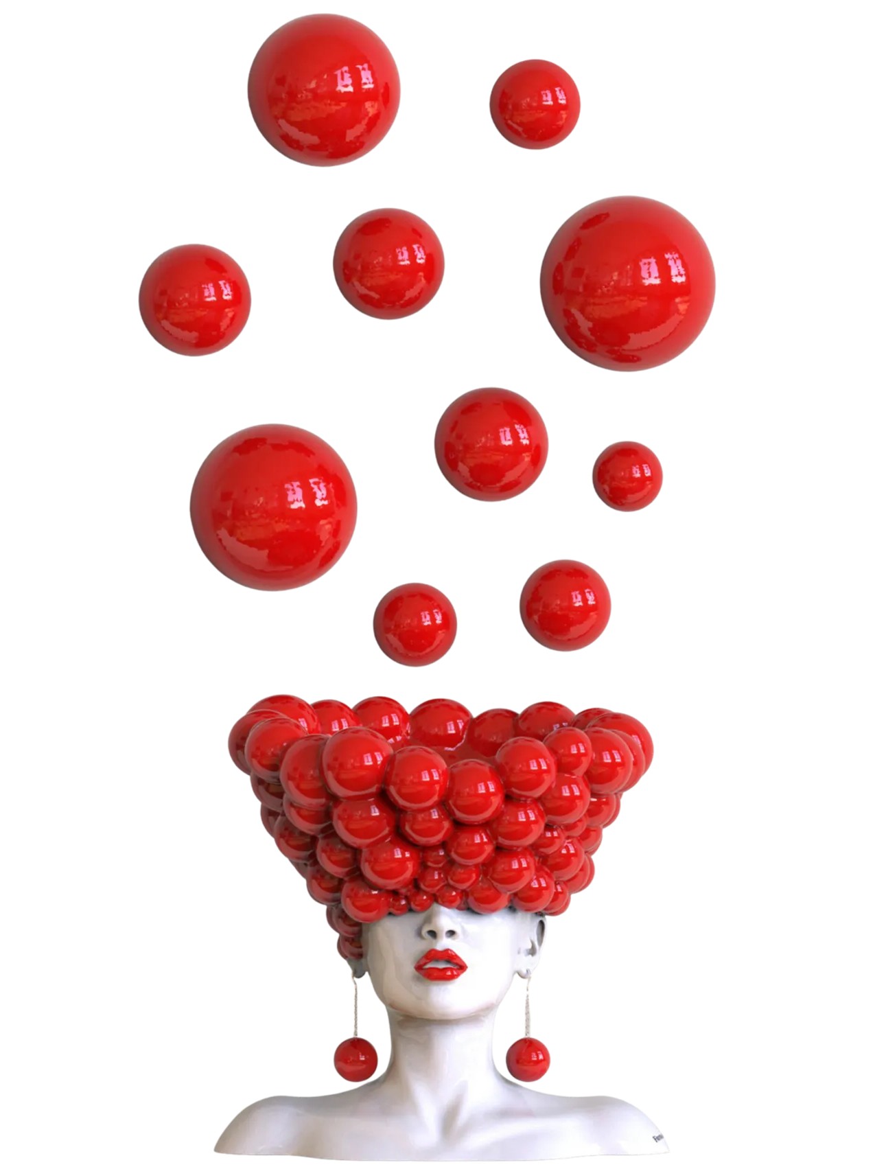 “Thoughts” with bubble wall art, Kateryna Orlova