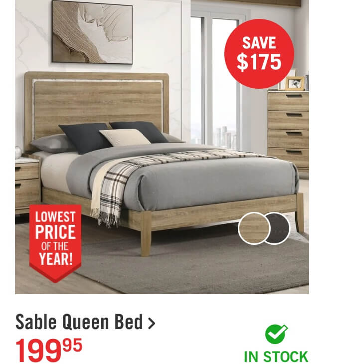 Sable Queen Bed.
