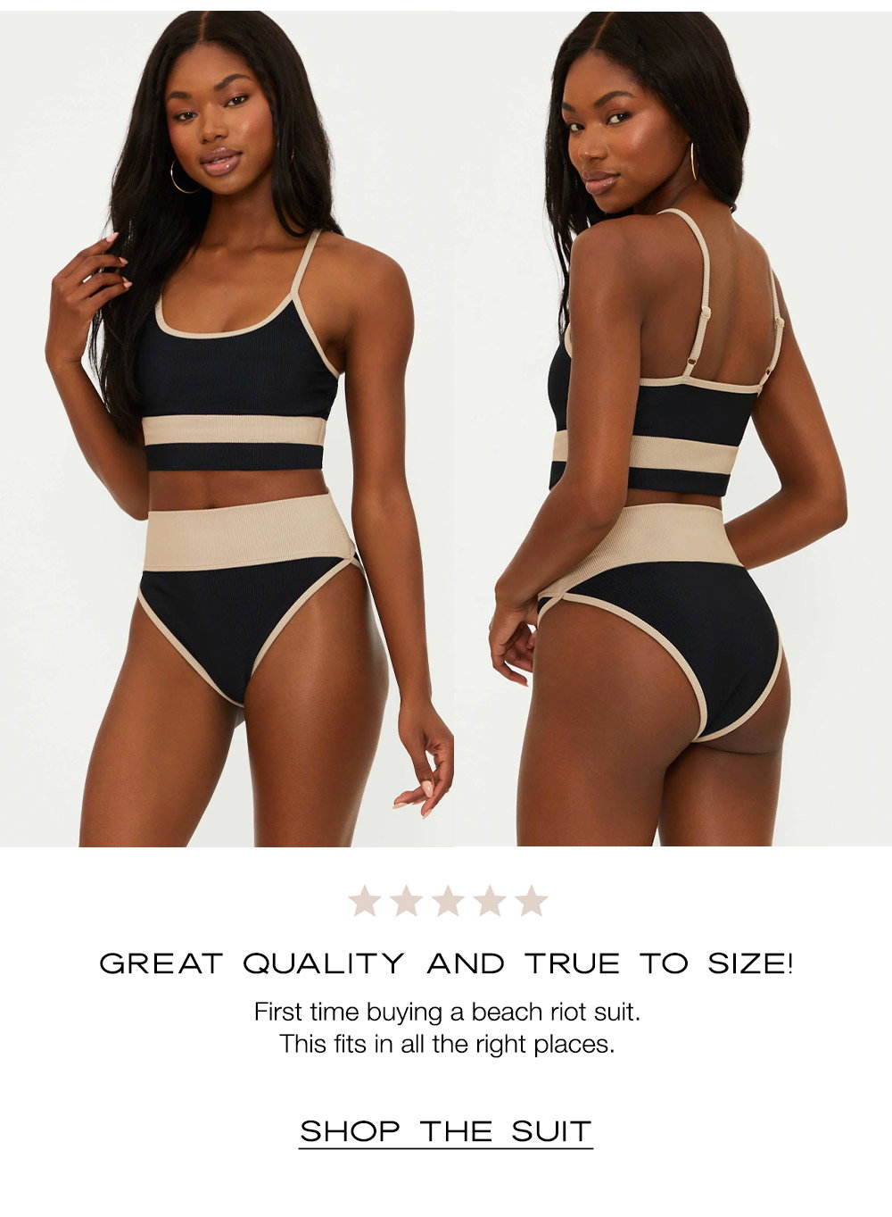 Black and tan suit