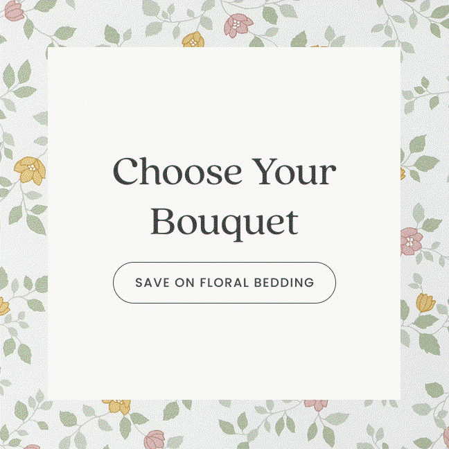 Save on Floral Bedding