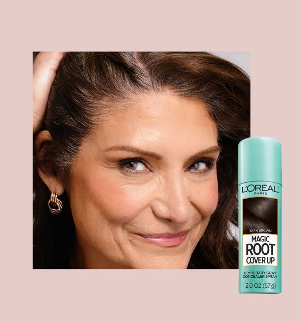 Conceal and hide gray roots fast