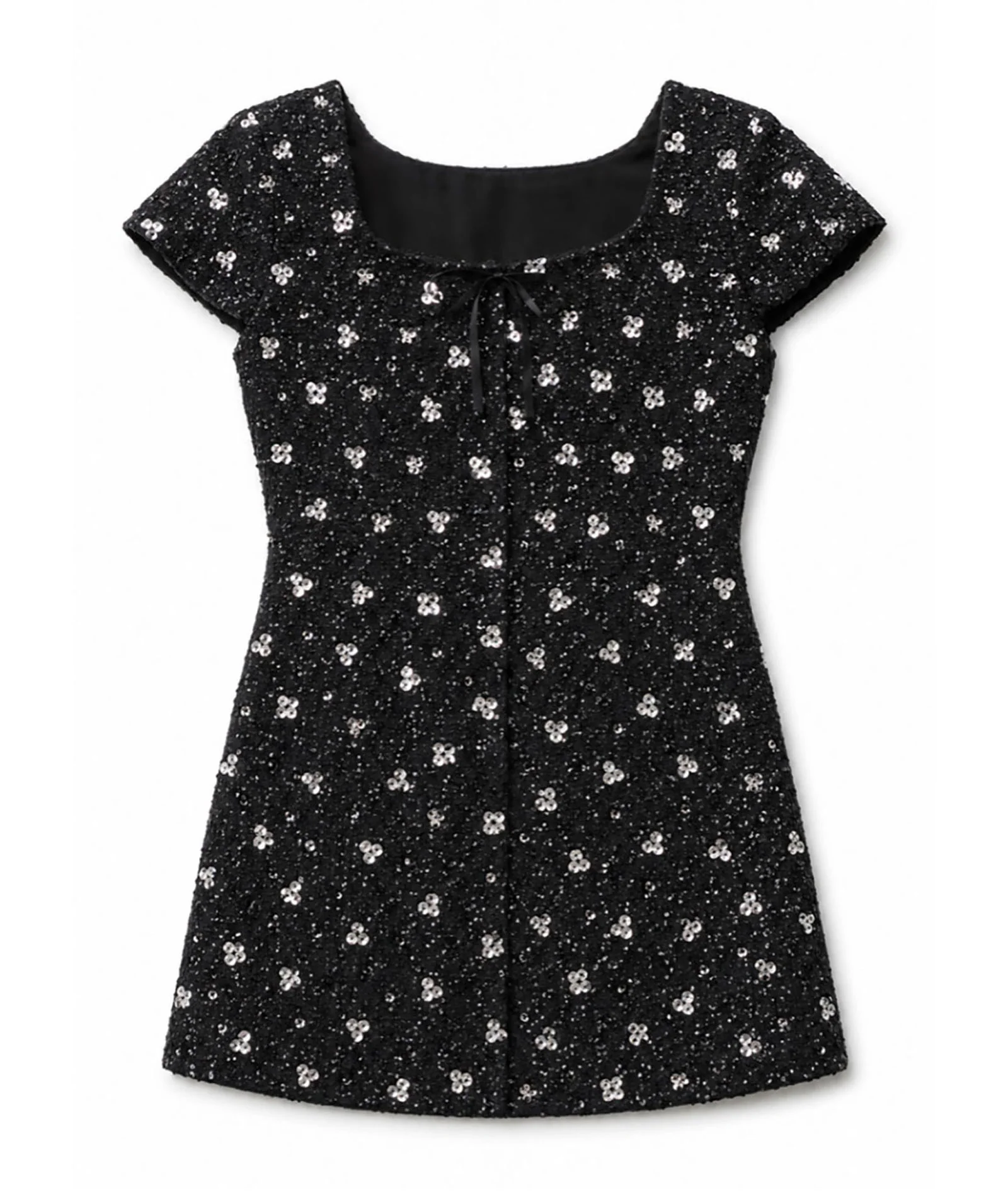Image of Theme Girls Zoe Cap Sleeve Boucle With Flowers