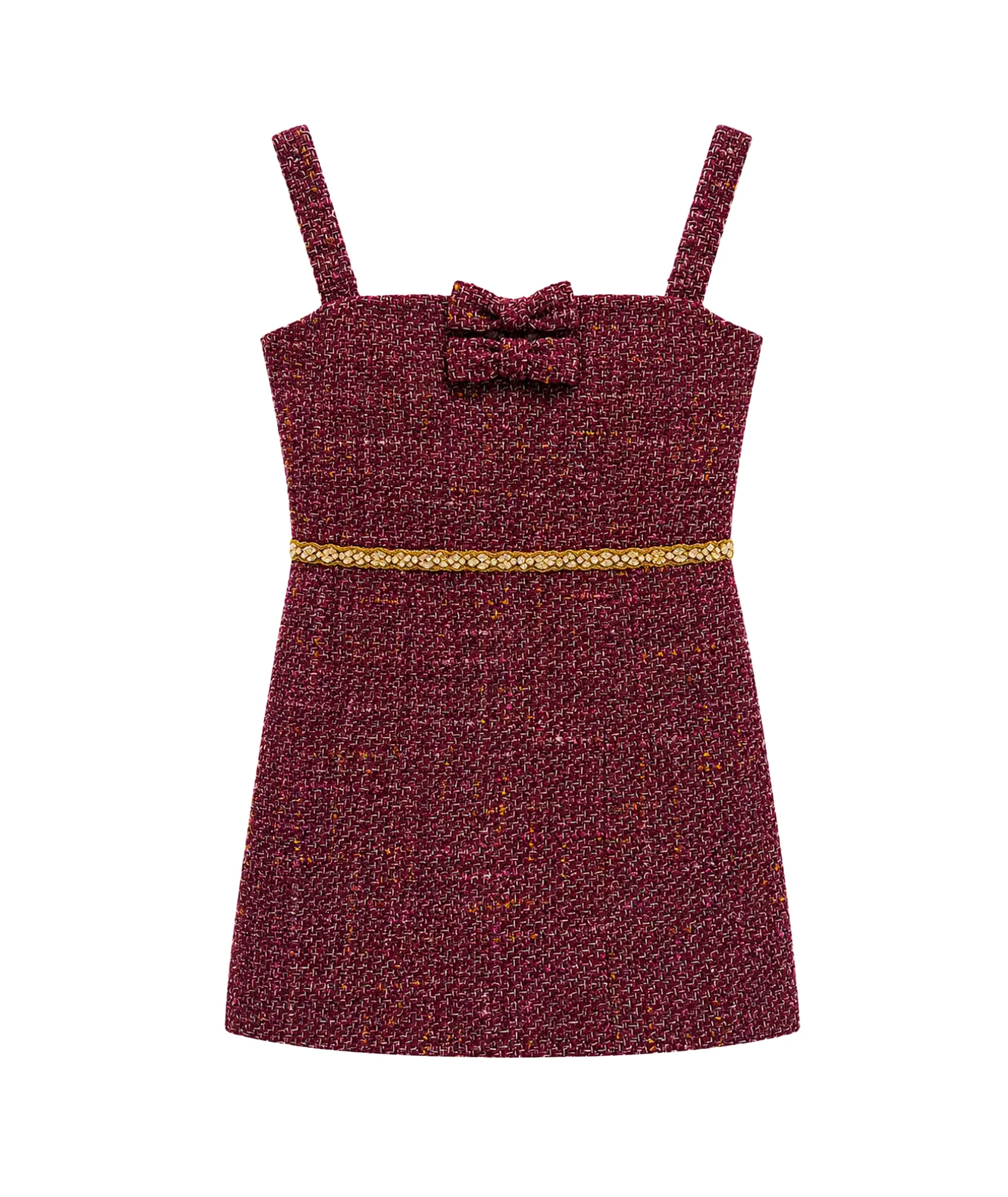 Image of Katie J NYC Girls Agatha Sleeveless Boucle Mini Dress