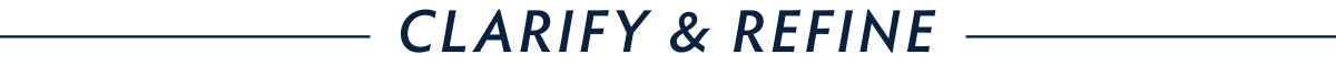 Clarify & Refine with Bestsellers