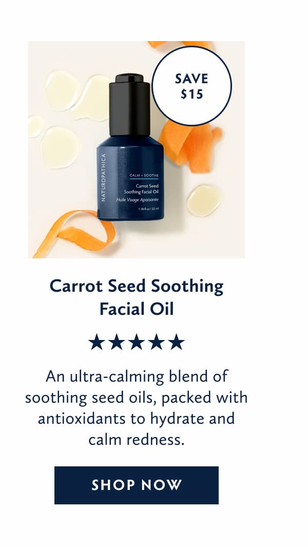 Save on Carrot Seed Soothing Facial Oil