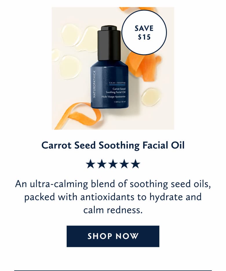 Save on Carrot Seed Soothing Facial Oil
