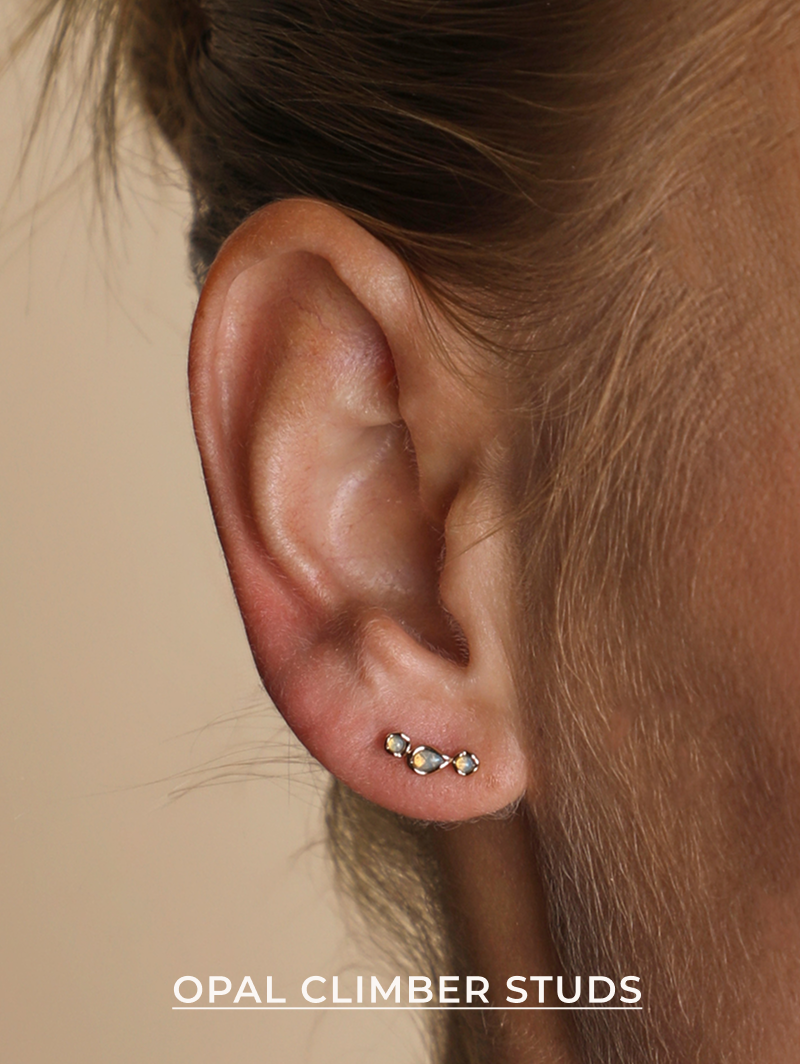 Opal Climber Studs