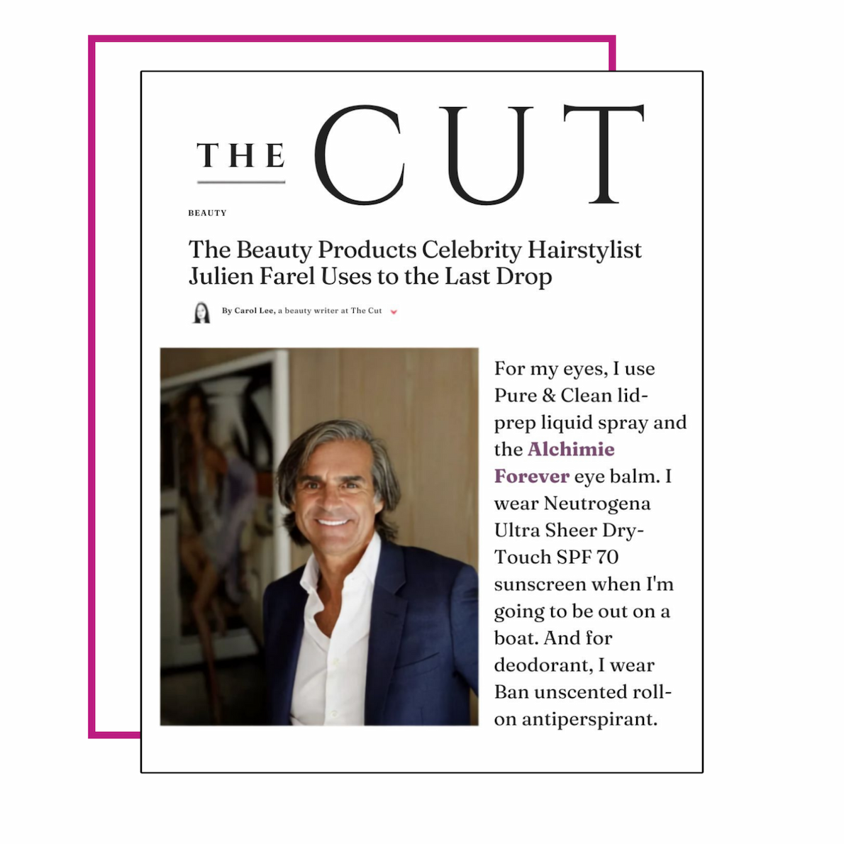 An image of our feature in The Cut.