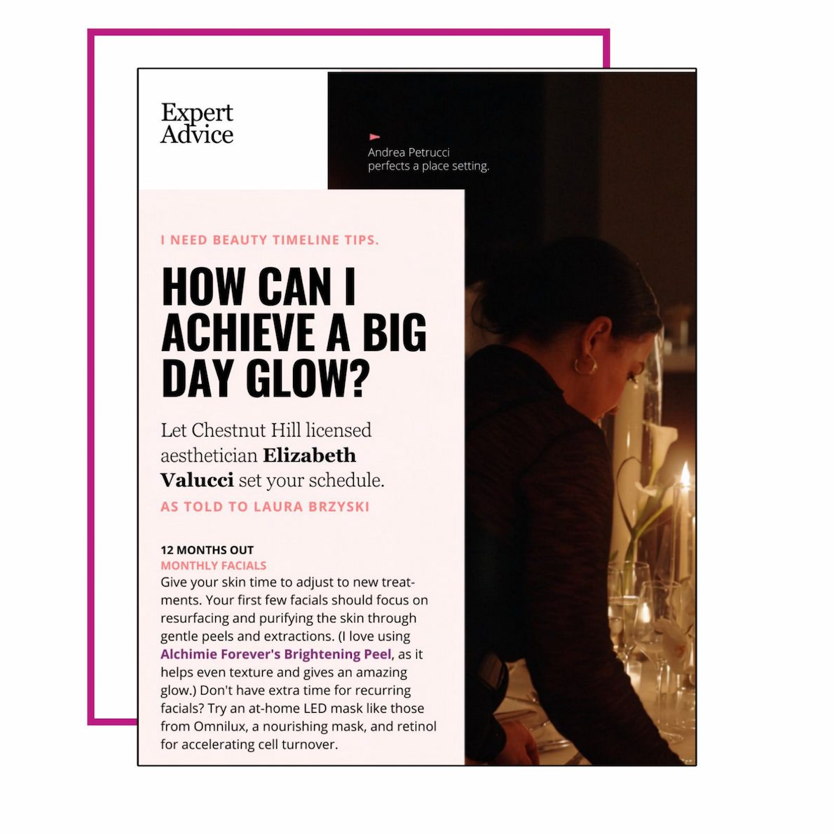 An image of our feature in Expert Advice.
